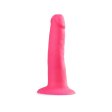 (image for) Neo Elite - 6" Silicone Dual Density Cock - Neon Pink