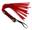 (image for) Short Suede Flogger - Red/Black