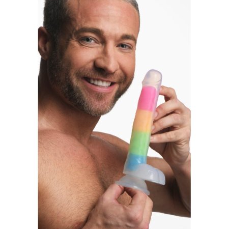 (image for) Lollicock 7" GID Rainbow Silicone balls*