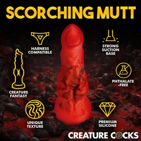 (image for) Fire Hound Silicone Dildo - Small