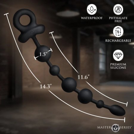 (image for) Balls Deep Vibrating Silicone Anal Beads