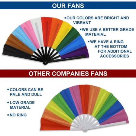 (image for) Transgender Pride X-Large Hand Fan