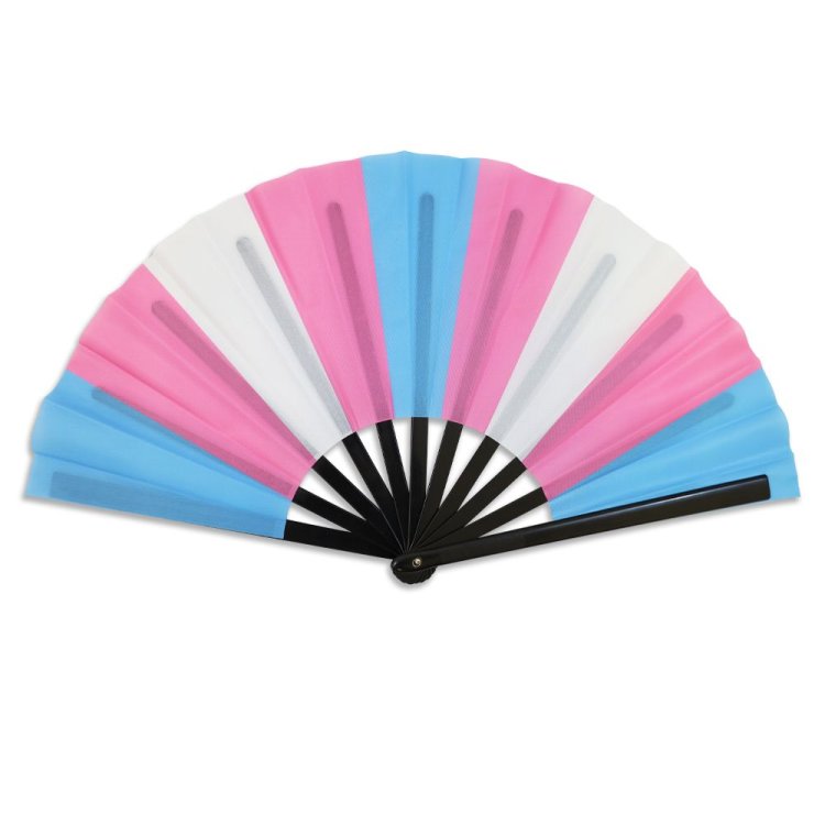(image for) Transgender Pride X-Large Hand Fan