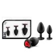 (image for) Luxe Bling Plugs Traing Kit Blk wRed Gem