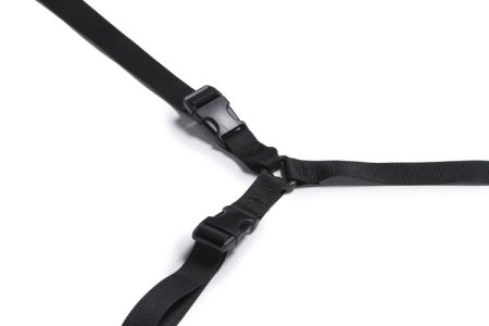 (image for) Bed Buckler Tether and Cuff Restraint Kit Black Microfiber