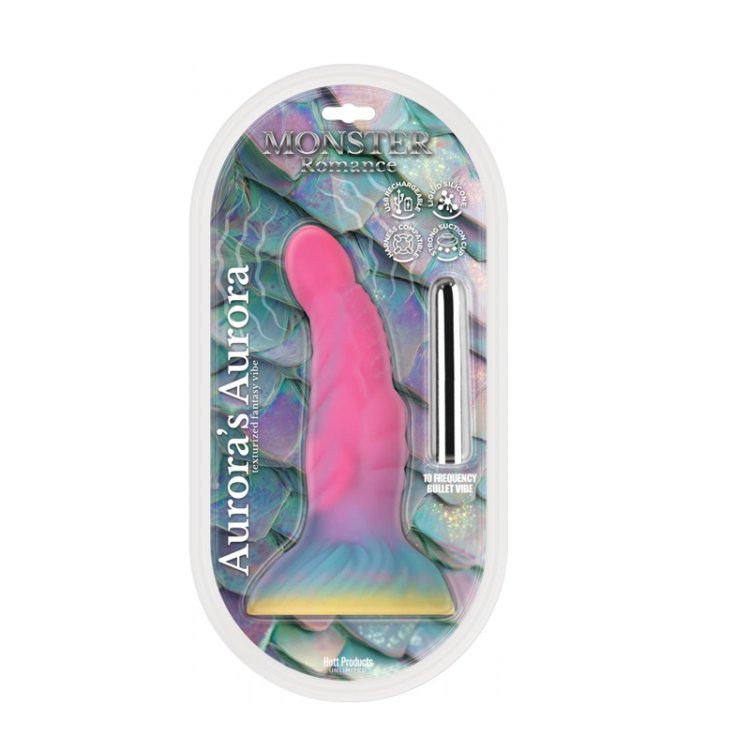 (image for) MONSTER ROMANCE - AURORAS AURA - DILDO WITH MULTI-SPEED BULLET