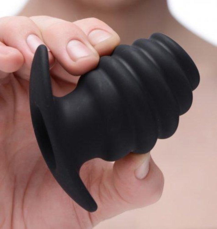 (image for) Hive Ass Tunnel Ribbed Hollow Plug - Med