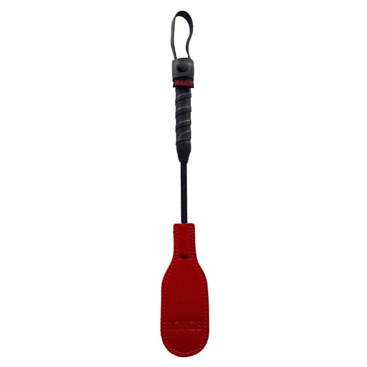 (image for) Mini Leather Oval Paddle Crop 10\" - Red
