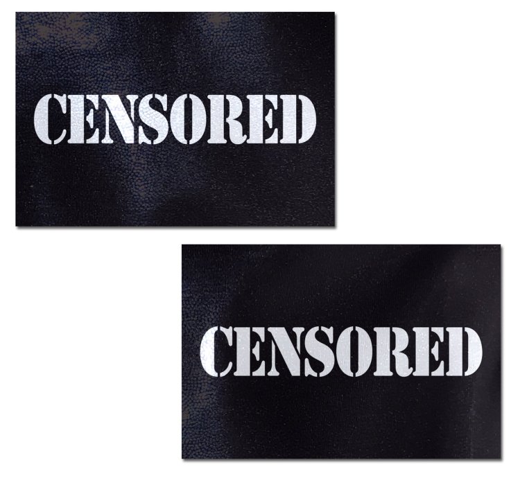 (image for) Censored Bar Pastease - White on Black