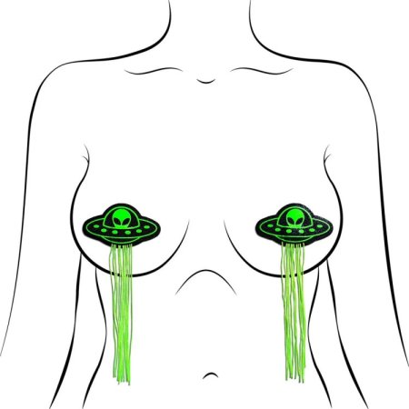 (image for) Tassel UFO Alien GlowInDark Pasties *