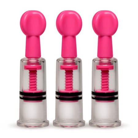 (image for) MAXtwist Clit & Nipple Triple Sucker Set - Pink