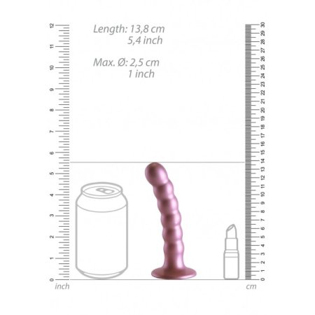 (image for) Ouch! Beaded G-Spot Dildo 5'' - Rose