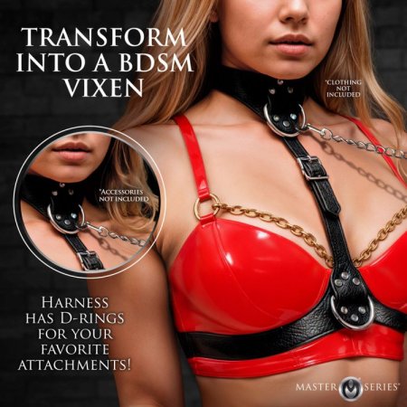 (image for) Vixen Female Chest Harness - Black