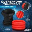 (image for) 2-in-1 Silicone Cock Ring - Red