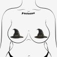 (image for) Disco Black Spooky Witches Hat Breast Pasties
