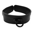 (image for) Leather Collar - Black with Black