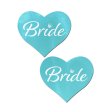 (image for) 'Bride' Heart Pasties - Robin Egg Blue