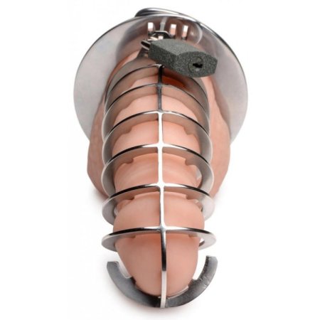(image for) Stainless Spiked Chastity Cage *bulk pkg