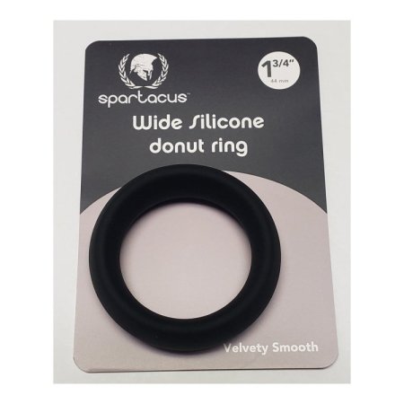 (image for) Wide Silicone Donut Ring - Black 1.75"