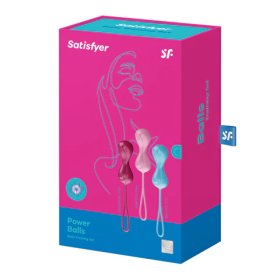 Satisfyer Power Balls (set of 3) - turquoise, red, pink Satisfyer Power Balls (set of 3) - turquoise, red, pink