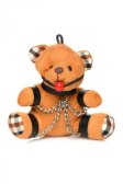 (image for) Gagged Bondage Teddy Bear Keychain