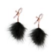(image for) Bound Nipple Clamps - F1 -Black Feather