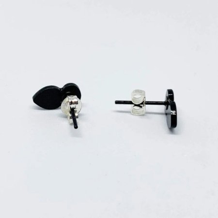 (image for) Gem Butt Plug Earrings - Pink/Silver *