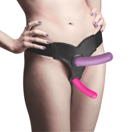 (image for) Triple Peg 28X Vibrating R/C Dildo Set