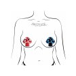 (image for) Glow-in-the-Dark Shroom Pasties - Red/Wh