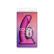 (image for) Colours - Curve - Vibrating w/ remote - 6" Dildo - Pink