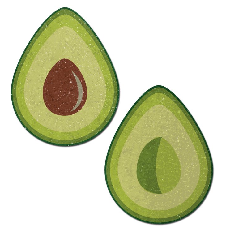 (image for) Glitter Velvet Avocado Pasties - Green *