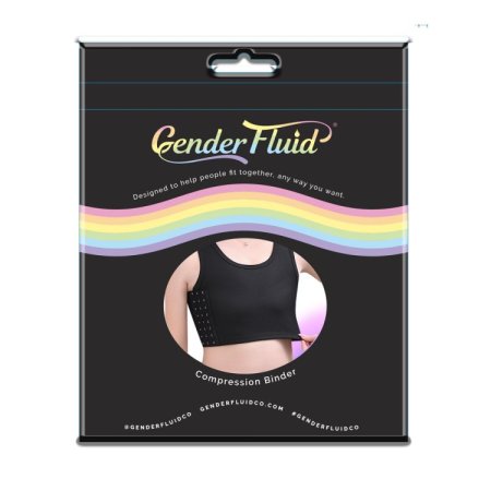 (image for) Gender Fluid Chest Binder Black - Large