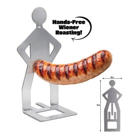 Grill My Wiener - Stainless Steel Hot Dog Grill Stand