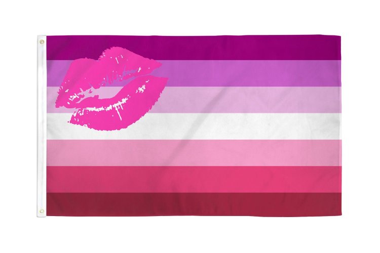 (image for) Lipstick Lesbian Flag 3\' X 5\' Polyester