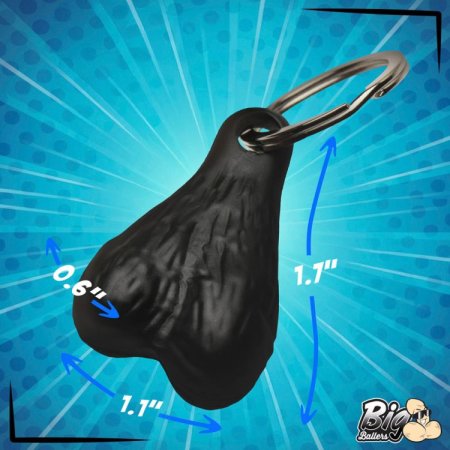(image for) Big Nuts Keychain - Black