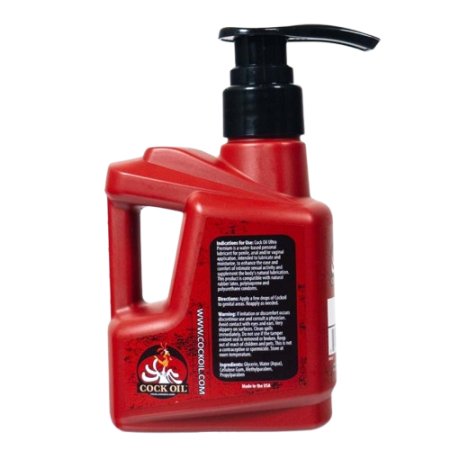 (image for) Cock Oil Water-Based Lubricant – Plastic Bottle with Pump Top 10 oz