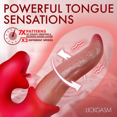(image for) Lusty Licker Kissing & Licking Tongue Vibrator