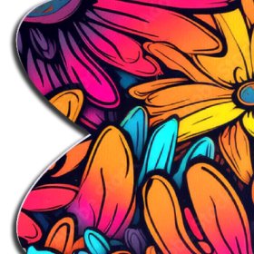 Neon Flowers Petal Breast Pasties