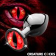 (image for) Sinister Eye Red Eye Metal Butt Plug - Medium