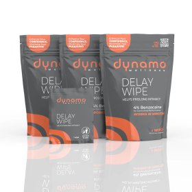Dynamo Wellness Maximum Strength Delay Wipe 7.5% 18 Pack