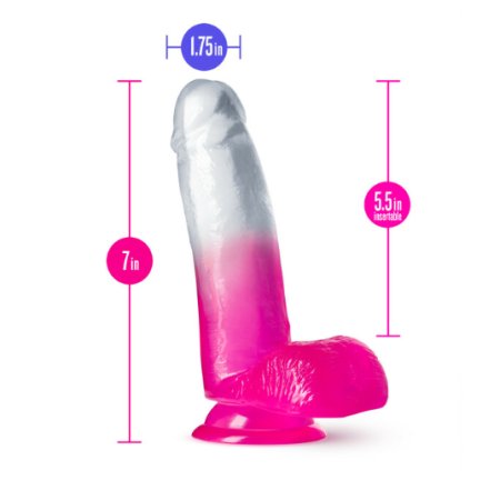 (image for) B Yours Sugar Magnolia 7" Dildo Fuchsia