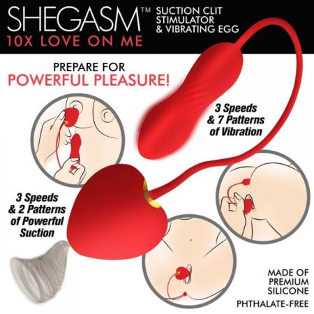 (image for) Love on Me Suction Clit Stim & Vibr Egg