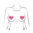 (image for) 'DIRTY' Heart Pasties - Pink on Pink