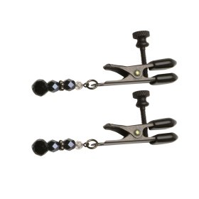 Black Beaded Clamps - Adj Broad Tip Black Beaded Clamps - Adj Broad Tip