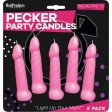 (image for) Pecker Party Pink Candles - 5 pk