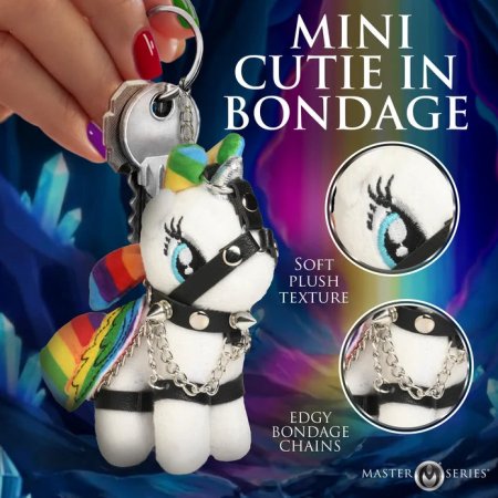 (image for) Prism Pearl Bondage Pony Keychain - Rainbow
