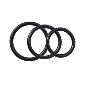 Black Metal Ring Set - 3pc 1.5/1.75/2" Black Metal Ring Set - 3pc 1.5/1.75/2"