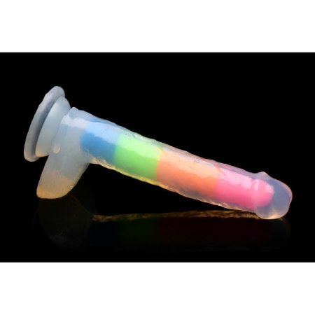 (image for) Lollicock 7" GID Rainbow Silicone balls*
