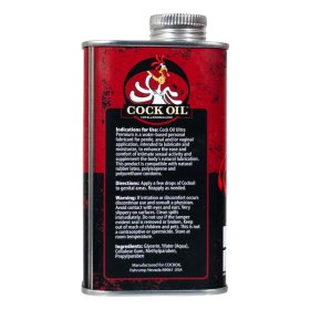 Cock Oil Water-Based Lubricant – Metal Can with Inner Plastic Liner 9 oz Cock Oil Water-Based Lubricant – Metal Can with Inner Plastic Liner 9 oz