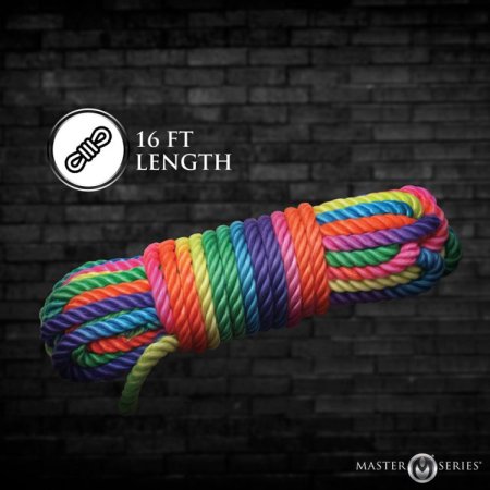 (image for) Rainbow Shibari Rope - 16ft